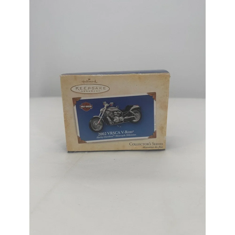 Hallmark Keepsake 2004 Harley-Davidson 2002 VRSCA V-Rod Ornament Silver Die-Cast